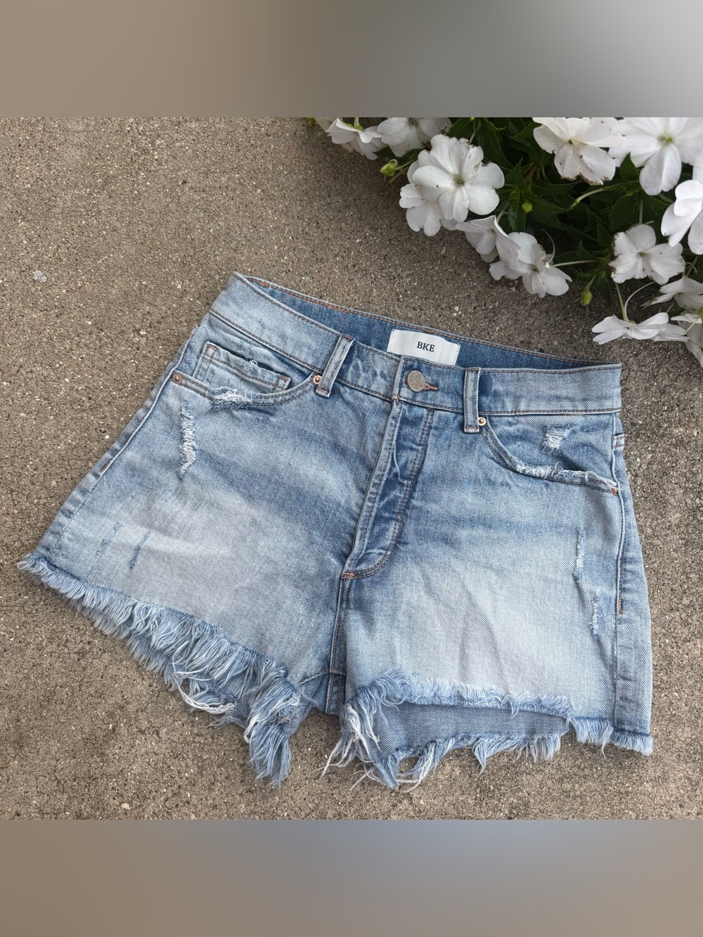 BKE Distressed Jean Shorts Size 25